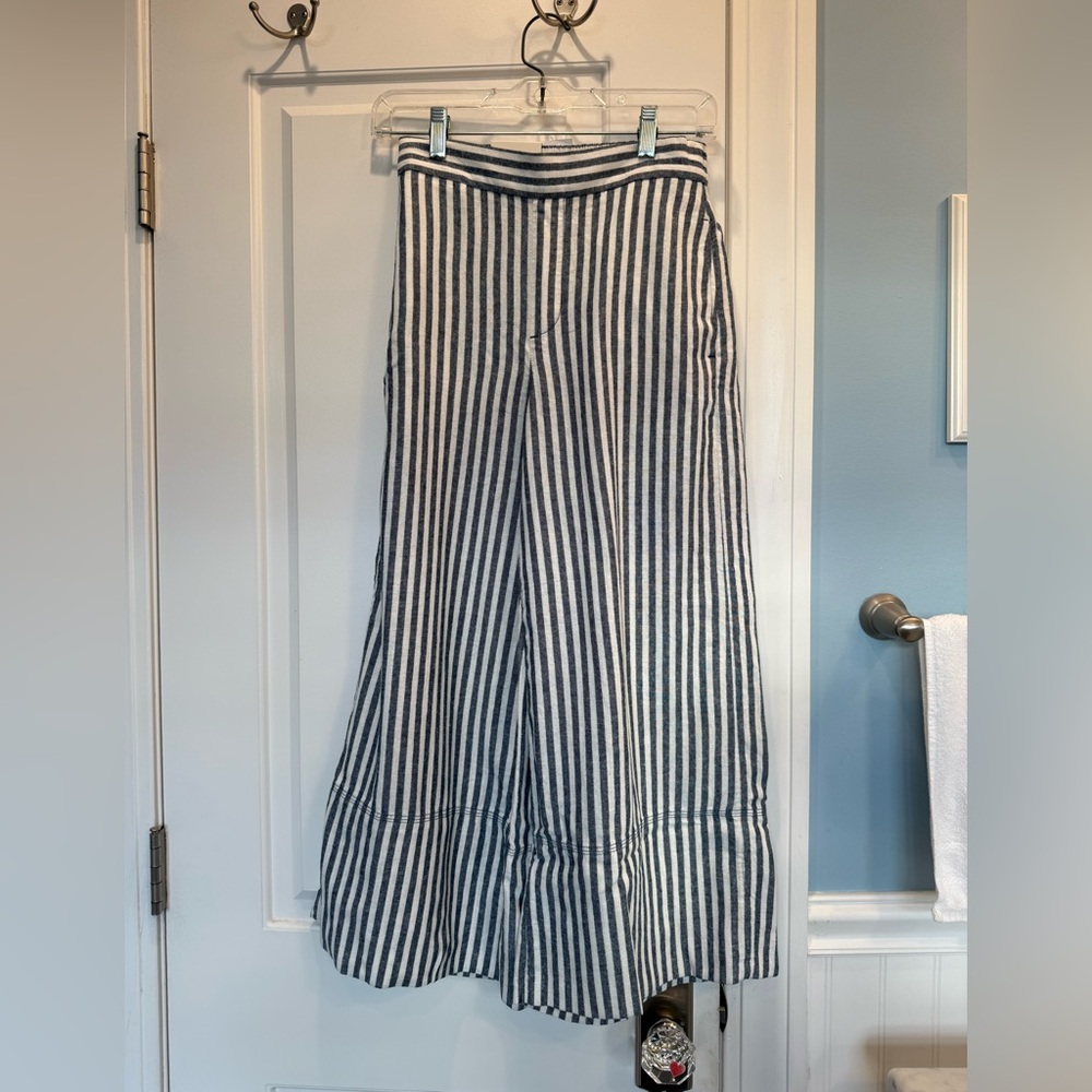 Banana Republic Linen Blend Wide-Leg Cropped Pants - NWT